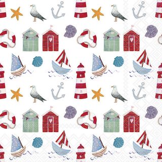 Ambiente - Paper Napkins - Pack of 20 - Luncheon Size - Nautical Items