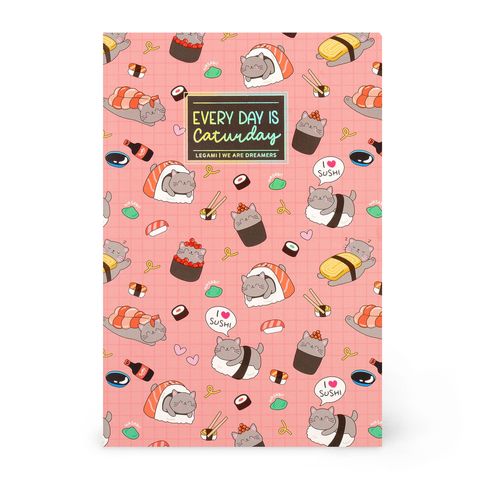 Legami - Quaderno Collection - Notebook - Medium - Lined - Sushi Cat