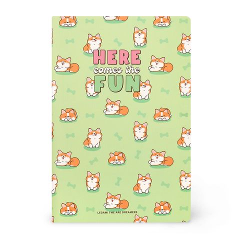 Legami - Quaderno Collection - Notebook - Large - Lined - Corgi