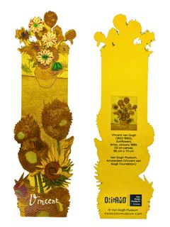 Origamo - Bookmark - The Artists Collection - Van Gogh - Sunflowers
