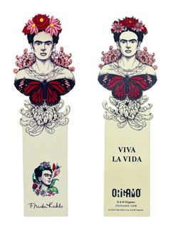 Origamo - Bookmark - The Artists Collection - Frida Kahlo - Butterfly