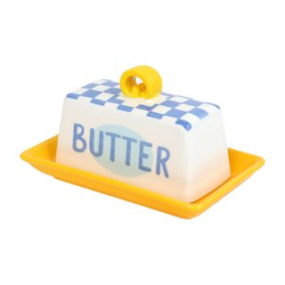 Talking Tables - Butter Dish - Blue (13 x 9.5 x 10.4 cm)