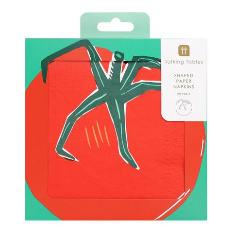 Talking Tables - Paper Napkin - Bon Appetit - Tomato - Pack of 20