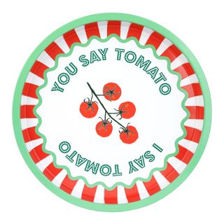 Talking Tables - Tin Tray - 30cm - Tomato - Green