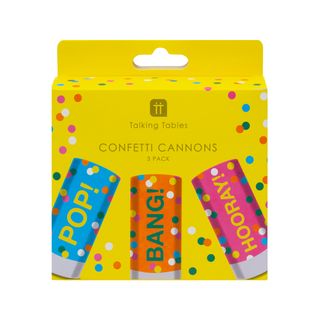 Talking Tables - Confetti Canon - Pack of 3 - Birthday Brights