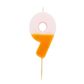 Talking Tables - We Heart Birthdays Candle - 9 - Orange