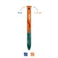 Legami - Two-Colour Ballpoint Pen - Click&Clack - Tiger (ships as Pk of 12 - CLICKKIT28)