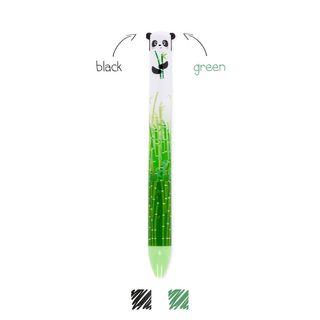 Legami - Two-Colour Ballpoint Pen - Click&Clack - Panda (ships as Pk of 12 - CLICKKIT25)