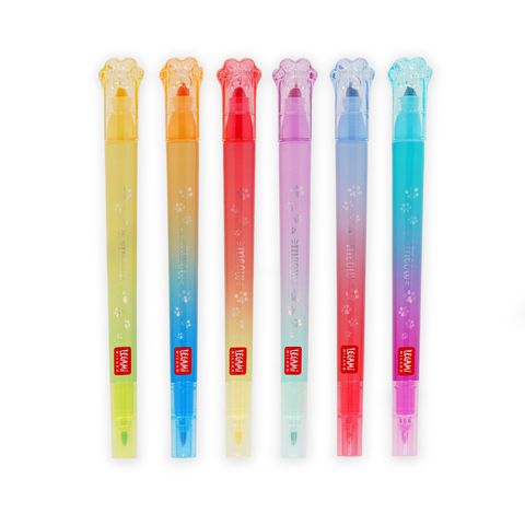 Legami - Set of 6 Dual Tip Layering Markers - Meow