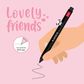 Legami - Gel Pen With Animal Decoration - Lovely Friends - Panda (ships as Pk of 15 - CPPKIT1)