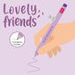 Legami - Gel Pen With Animal Decoration - Lovely Friends - Bunny (ships as Pk of 15 - CPPKIT9)