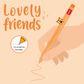 Legami - Gel Pen With Animal Decoration - Lovely Friends - Tiger (ships as Pk of 15 - CPPKIT8)