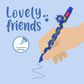 Legami - Gel Pen With Animal Decoration - Lovely Friends - Monster (ships as Pk of 15 - CPPKIT14)