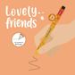 Legami - Gel Pen With Animal Decoration - Lovely Friends - Lion (ships as Pk of 15 - CPPKIT13)