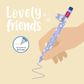 Legami - Gel Pen With Animal Decoration - Lovely Friends - Hippo (ships as Pk of 15 - CPPKIT15)