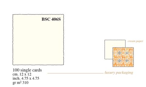 Rossi 1931 - Medioevalis - BSW406s CREAM flat Cards box 100