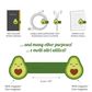 Legami - Magnetic Clip - Avocado (ships as Pkof 6 - CATYAVOKIT2)