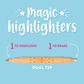 Legami - Set of 6 Erasable Highlighters - Magic Highlighters (ships as a Pk of 12 - EHKIT1)