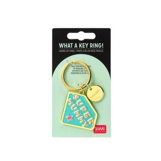 Legami - Enamel Key Ring - What A Key Ring - Super Mummy
