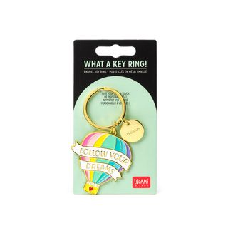 Legami - Enamel Key Ring - What A Key Ring - Air Balloon