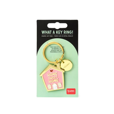 Legami - Enamel Key Ring - What A Key Ring - House