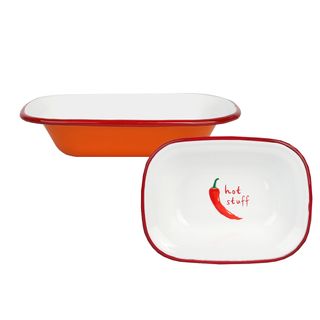 Talking Tables - Enamel Baking Dish - 2Ocm - Chilli