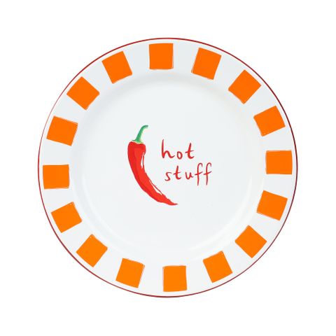 Talking Tables - Enamel Plate - 20cm - Chilli