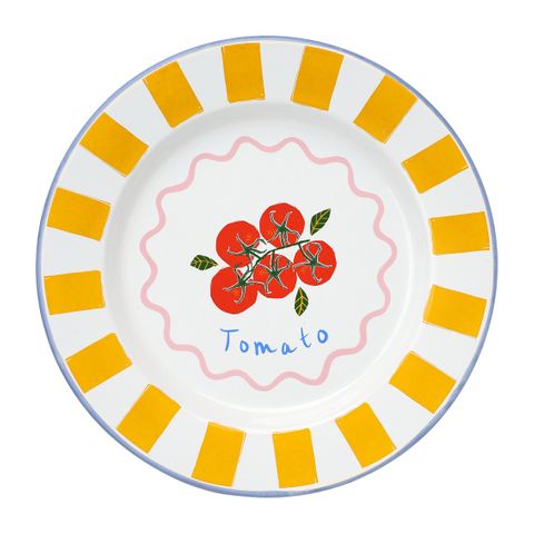 Talking Tables - Enamel Plate - 25cm - Tomato