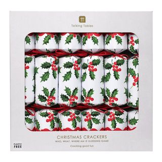Talking Tables - Luxury Crackers - Who Am I Game - 12 Inch - Holly - Set of 6
