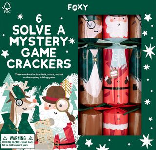 Foxy - Novelty Crackers - 12 Inch - Solve a Mystery - Set of 6