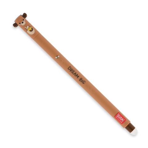Legami - Erasable Gel Pen Single - Teddy Bear - Red Ink (Ships as Pk 30 - EPREDKIT24)