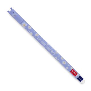 Legami - Erasable Gel Pen Single - Hippo - Blue Ink  (Ships as Pk 30 - EPBLUKIT28)