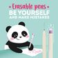 Legami - Erasable Gel Pen Single - Penguin - Turquoise Ink