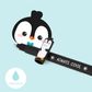 Legami - Erasable Gel Pen Single - Penguin - Turquoise Ink