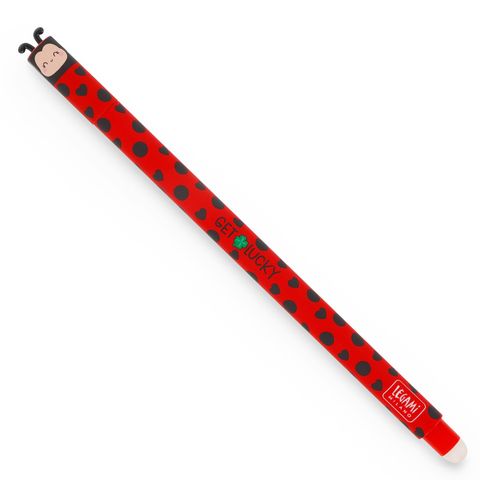 Legami - Erasable Gel Pen Single - Ladybug - Red Ink