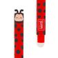 Legami - Erasable Gel Pen Single - Ladybug - Red Ink