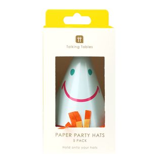 Talking Tables - Party Hats - Pack of 5 - Happy Face