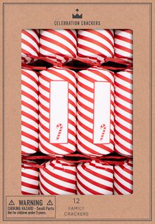 Celebration Crackers - Family Cube - 12 Inch - Candy Christmas - Set of 12