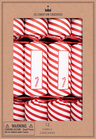 Celebration Crackers - Family Cube - 12 Inch - Candy Christmas - Set of 12