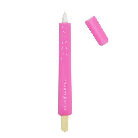 Legami - Gel Pen - Hello Summer - Pink - Ice Pop  (ships as a Pk of 16 - ICEKIT1)