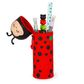 Legami - 2-in-1 Silicone Pencil Case - Kawaii - Ladybug
