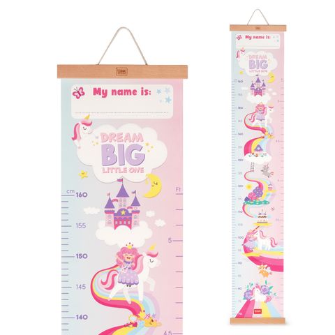 Legami - Wall-Hanging Height Chart - Dream Big, Little One - Unicorn