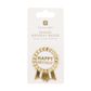Talking Tables - Enamel Badge - 6cm - Happy Birthday - Luxe Gold