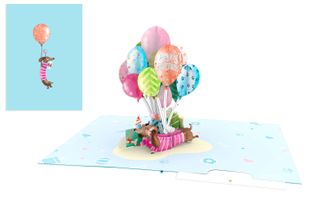 Origamo - Pop Up Greeting Card - Kirigami Collection - Happy Birthday Dog