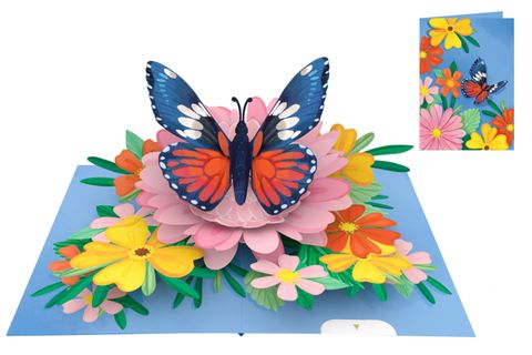 Origamo - Pop Up Greeting Card - Kirigami Collection - Butterfly