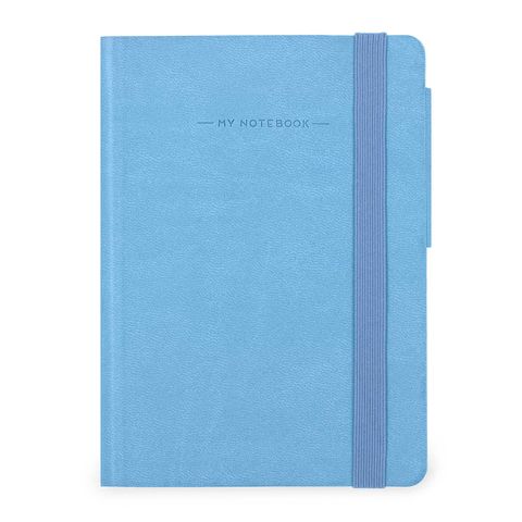 Legami - My Notebook - Small (9.5 x 13.5cm) - Plain - Retro Blue