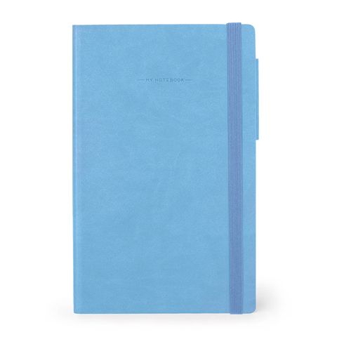 Legami - My Notebook - Medium (13 x 21cm) - Plain - Retro Blue