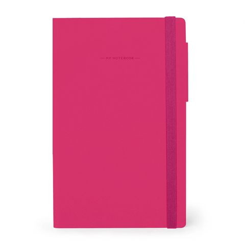 Legami - My Notebook - Medium (13 x 21cm) - Plain - Raspberry