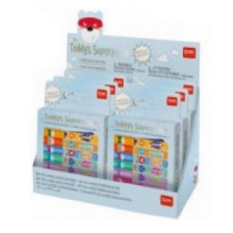 Legami - Set of 6 Mini Highlighters - Teddy's Superpower - Teddy Bear