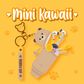 Legami - Coin Purse with Key Ring - Mini Kawaii - Teddy Bear